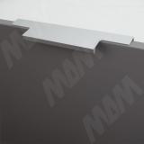 Профиль-ручка 128мм (L=196мм) крепление саморезами алюминий матовый (анод) PH.RU13.200.AL, фото 1