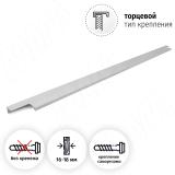 Профиль-ручка L=796мм крепление саморезами алюминий матовый (анод) PH.RU13.800.AL, фото 1