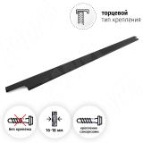 Профиль-ручка L=796мм крепление саморезами черный матовый (краска RAL 9005) PH.RU13.800.BL, фото 1