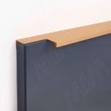 Профиль-ручка 224мм (L=296мм) крепление саморезами золото матовое (краска) PH.RU13.300.GL, фото 1