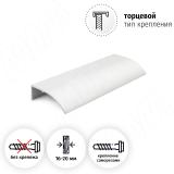 Профиль-ручка 96мм (L=124мм) крепление саморезами алюминий матовый (анод) PH.RU15.096.AL, фото 1