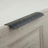 Профиль-ручка 192мм (L=220мм) крепление саморезами черный матовый (краска RAL 9005) PH.RU15.192.BL, фото 1