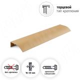 Профиль-ручка 192мм (L=220мм) крепление саморезами золото матовое (краска) PH.RU15.192.GL, фото 1