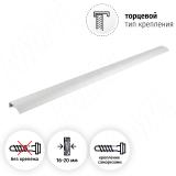 Профиль-ручка L=896мм крепление саморезами алюминий матовый (анод) PH.RU15.900.AL, фото 1