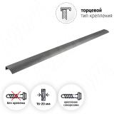 Профиль-ручка L=896мм крепление саморезами графит (краска) PH.RU15.900.GR, фото 1