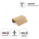 Профиль-ручка 32мм (L=60мм)  крепление саморезами золото матовое PH.RU17.032.GL, фото 1