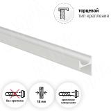 Профиль-ручка крепление саморезами алюминий матовый (анод), L-3000мм PH.RU23.3000.AL PR, фото 1