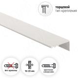 Профиль-ручка крепление саморезами, алюминий матовый (анод), L-3000мм PH.RU35.3000.AL, фото 1