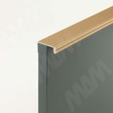 Профиль-ручка крепление саморезами, золото матовое (анод), L-3000мм PH.RU36.3000.GL, фото 1