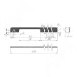 Профиль-ручка 320/960мм (L=1000мм) золото матовое (краска) PH.RU42.1000.GL, фото 3