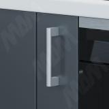 Ручка-рейлинг 160мм (L=180мм) алюминий матовый RE.C40.160.CRM, фото 1