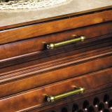 SIPARIO Ручка-рейлинг 128мм бронза состаренная с кристаллами Сваровски RE2335SW2/128, фото 1