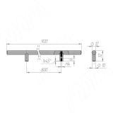 Ручка-рейлинг 800мм белый матовый RH.01.800.WTM, фото 3