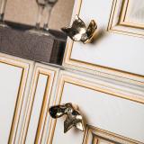 Ручка-кнопка золото с кристаллами Сваровски S8105K.17, фото 1