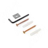 КВАДРО МАКСИ Менсолодержатель для деревянных и стеклянных полок 0-50 мм, белый матовый SHH.05.WTM, фото 1