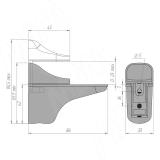 ПЕЛИКАН Менсолодержатель для деревянных и стеклянных полок 0-25 мм, хром матовый SHH.11.SP, фото 1
