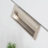 Ручка-раковина 128мм никель матовый UN6306/128, фото 1