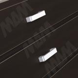 RITTO Ручка-скоба 160мм белый с шлиф. гранями US48R16/160, фото 2