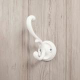 Крючок двухрожковый белый  матовый WAP.804.000.00N3, фото 1