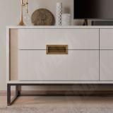 Ручка-раковина 128мм бронза состаренная WMN.554.128.00D1, фото 4