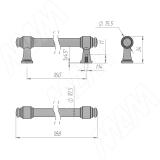 Ручка-рейлинг 160мм черный матовый WMN.851.160.00N4, фото 2