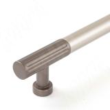 Ручка-рейлинг 160мм никель матовый/бронза alucover WMN.884.160.6BG7, фото 1