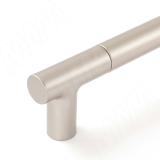 Ручка-рейлинг 160мм никель матовый WMN.886.160.6B6B, фото 1