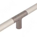 Ручка-рейлинг 900мм никель матовый/бронза alucover WMN.887.900.6BG7, фото 2