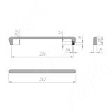 Ручка-скоба 224мм Timeless metal warm bronze WMN.895.224.002V, фото 1