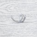 Крючок двухрожковый хром матовый WP1908, фото 1