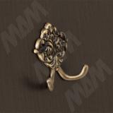 Крючок двухрожковый бронза состаренная WP93AB, фото 1