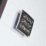 Ручка-кнопка 16мм хром с кристаллами Сваровски WPO.655.016.KR02, фото 1