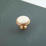 Ручка-кнопка D35мм золото матовое Милан/керамика молочная WPO.77.01.00.000.R8, фото 2