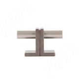 Ручка-кнопка 16мм никель матовый/бронза alucover WPO.906.00T.6BG7, фото 1