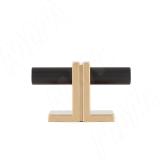 Ручка-кнопка 16мм черный матовый/латунь WPO.906.00T.N46C, фото 1