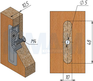 Установка ручки-капли EARTH (артикул D-240)