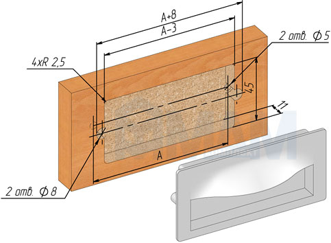 Установка ручки-раковины FUENTE (артикул MD15)