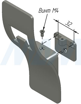 Установка двухрожкового крючка SPIRO (артикул Z-5408)