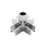 Соединитель угловой 5-ти труб внутренний, хром (для трубы толщиной 1.1-1.2 мм)