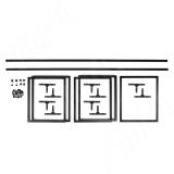 Набор на 1 дополнительную секцию к стеллажу 500x1760x450 (отдельно стеллажом не является), черный (RAL 9005, муар) KIT.31.50x176x45.BLC