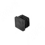 Заглушка /подпятник для квадратной трубы 20х20 мм, черный HL.S.20Х20.BL, фото 1