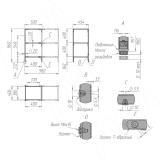 Набор на 1 дополнительную секцию к стеллажу 500х960х450 (отдельно стеллажом не является), черный (RAL 9005, муар) KIT.31.50x96x45.BLC, фото 2