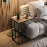 Металлокаркас-стол журнальный 550x350x650мм, черный (RAL 9005, муар) MF.07.550x350x650.BLC, фото 3