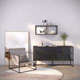 Металлокаркас-полки 360х900х315мм, черный (RAL 9005, муар) MF.08.360х900х315.BLC, фото 2