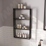 Металлокаркас-стеллаж 570х980х120мм на 4 полки, черный (RAL 9005, муар) MF.11.570х980х120.BLC, фото 2