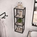 Металлокаркас-стеллаж 250х980х340мм на 4 полки, черный (RAL 9005, муар) MF.12.250х980х340.BLC, фото 1