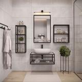 Металлокаркас-стеллаж 250х980х340мм на 4 полки, черный (RAL 9005, муар) MF.12.250х980х340.BLC, фото 2