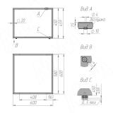 Металлокаркас-стол журнальный 600x600x450мм, черный (RAL 9005, муар) MF.22.600x600x450.BLC, фото 4