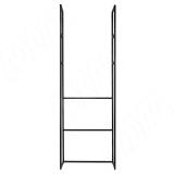 Металлокаркас-стеллаж напольный под стиральную машину 2100х700х250мм черный (RAL9005, муар) MF.23.2100x700x250.BLC, фото 1