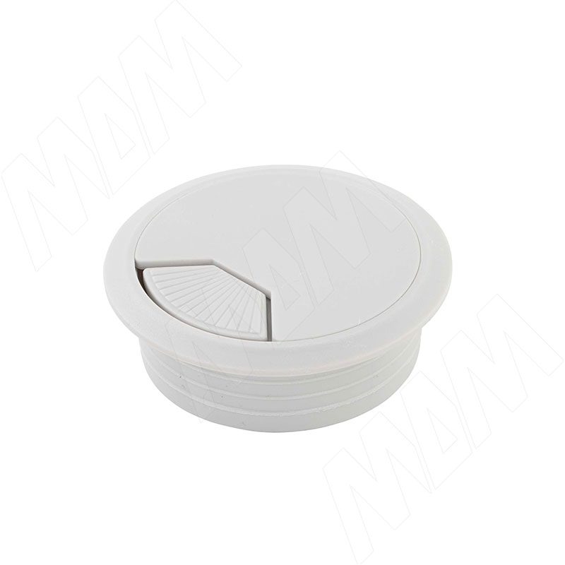 Заглушка кабель-канала, пластиковая, круглая, d=60 мм, серая фото товара 1 - RTK-RD-60.GR